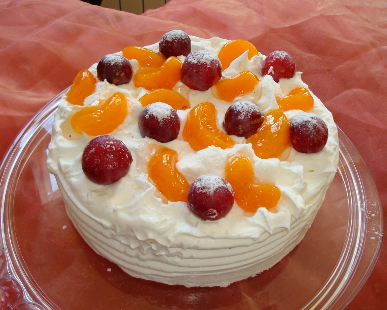Обои крем для торта, сладкое, десерт, мандариновый торт, cream cake, sweet, dessert, tangerine cake разрешение 1920x1200 Загрузить