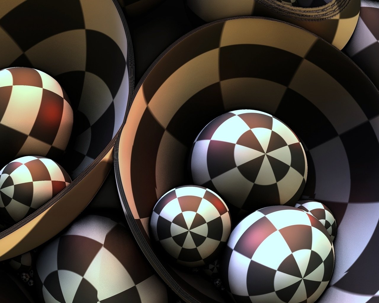 графика абстракция 3D шары загрузить