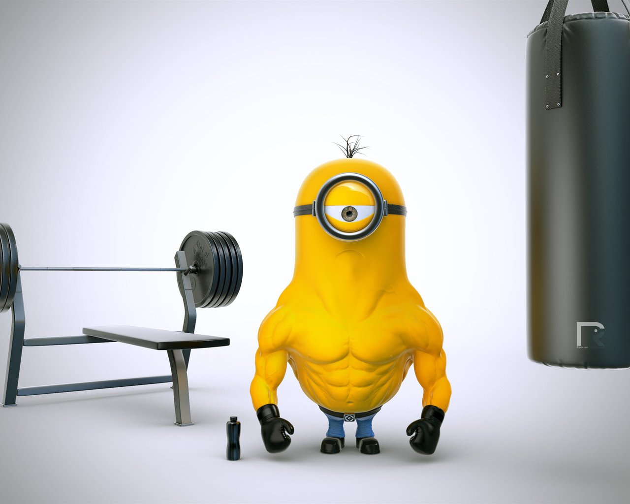 Обои качок, бодибилдер, миньон, jock, bodybuilder, minion разрешение 1920x1080 Загрузить