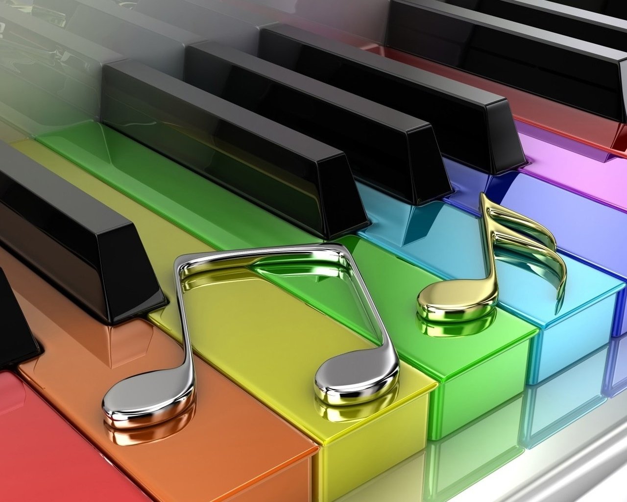 Обои ноты, цветные, пианино, клавиши, notes, colored, piano, keys разрешение 1920x1080 Загрузить