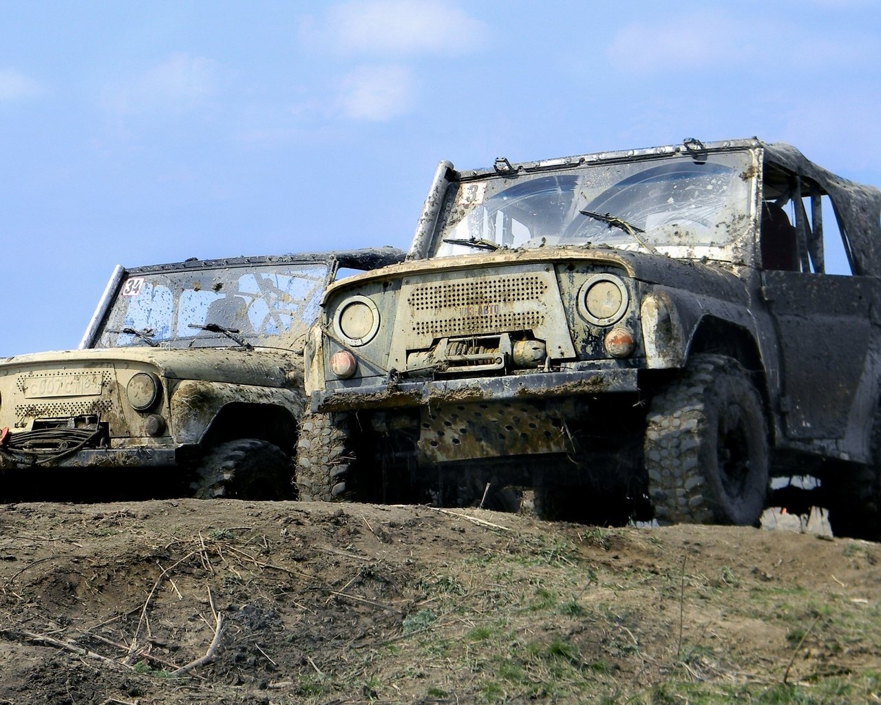 Обои небо, грязь, природа, уаз, танки грязи не боятся, the sky, dirt, nature, uaz, tanks not afraid of dirt разрешение 2560x1440 Загрузить