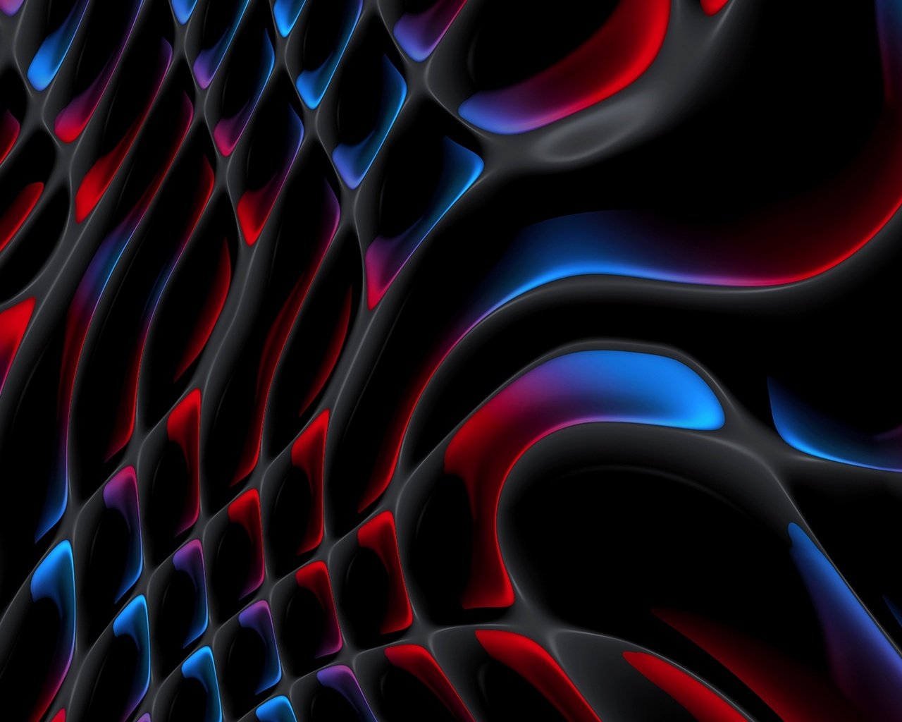 Обои абстрактные разноцветные волны, abstract colorful waves разрешение 2048x1152 Загрузить