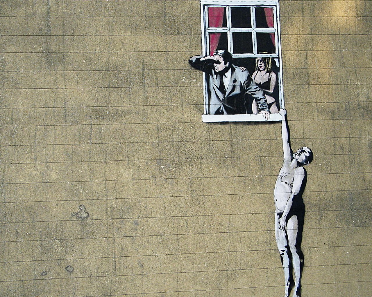 Обои ситуация, banksy, графитти, the situation, graffiti разрешение 2560x1600 Загрузить