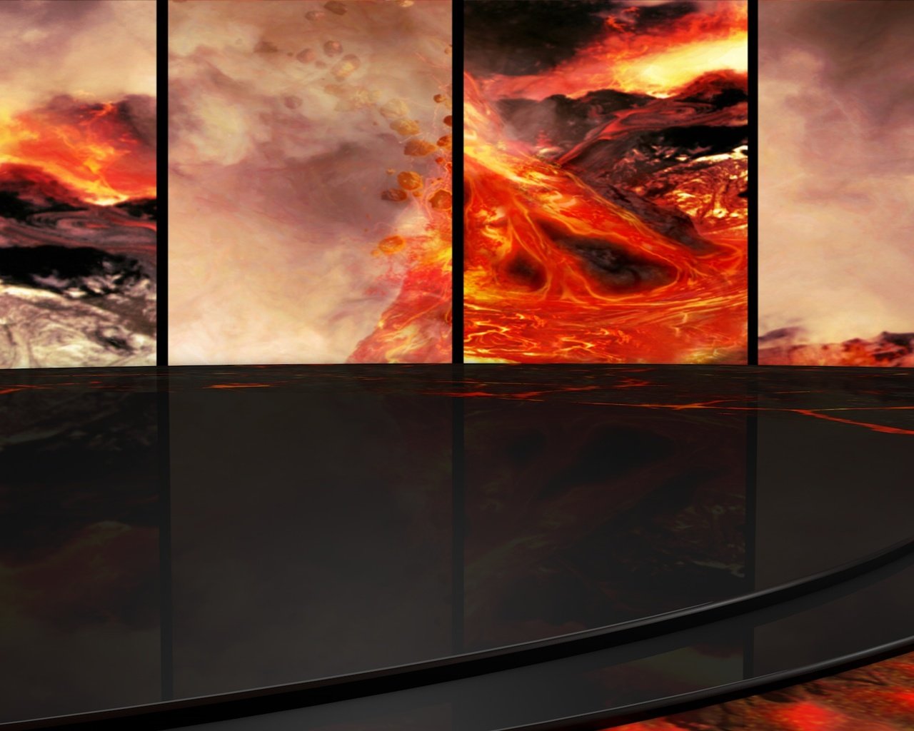 Обои абстракция, картина, лава, lawa, модульная картина, abstraction, picture, lava разрешение 1920x1200 Загрузить