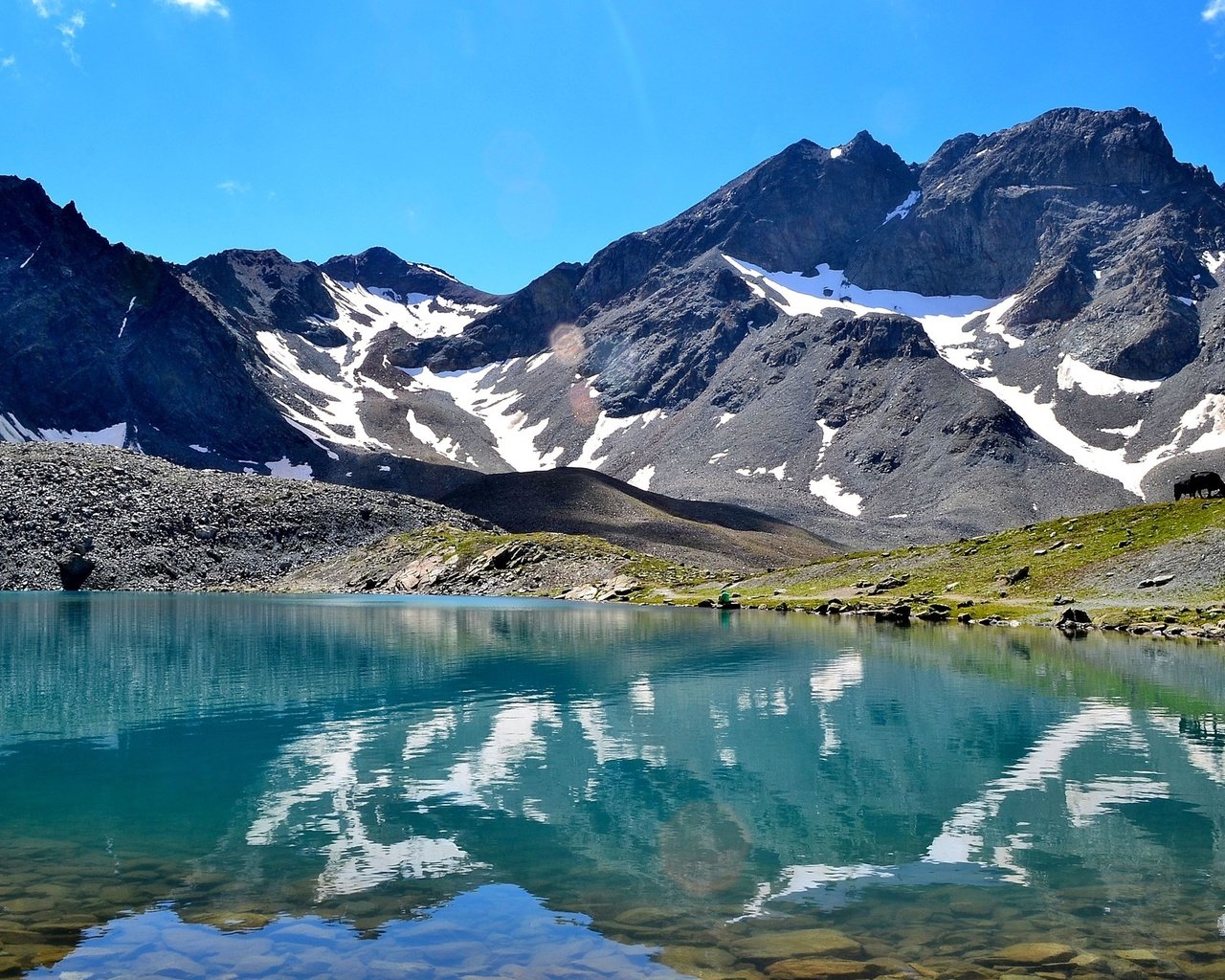 Обои озеро, горы, швейцария, долина, энгадин, lake, mountains, switzerland, valley, engadine разрешение 2560x1600 Загрузить