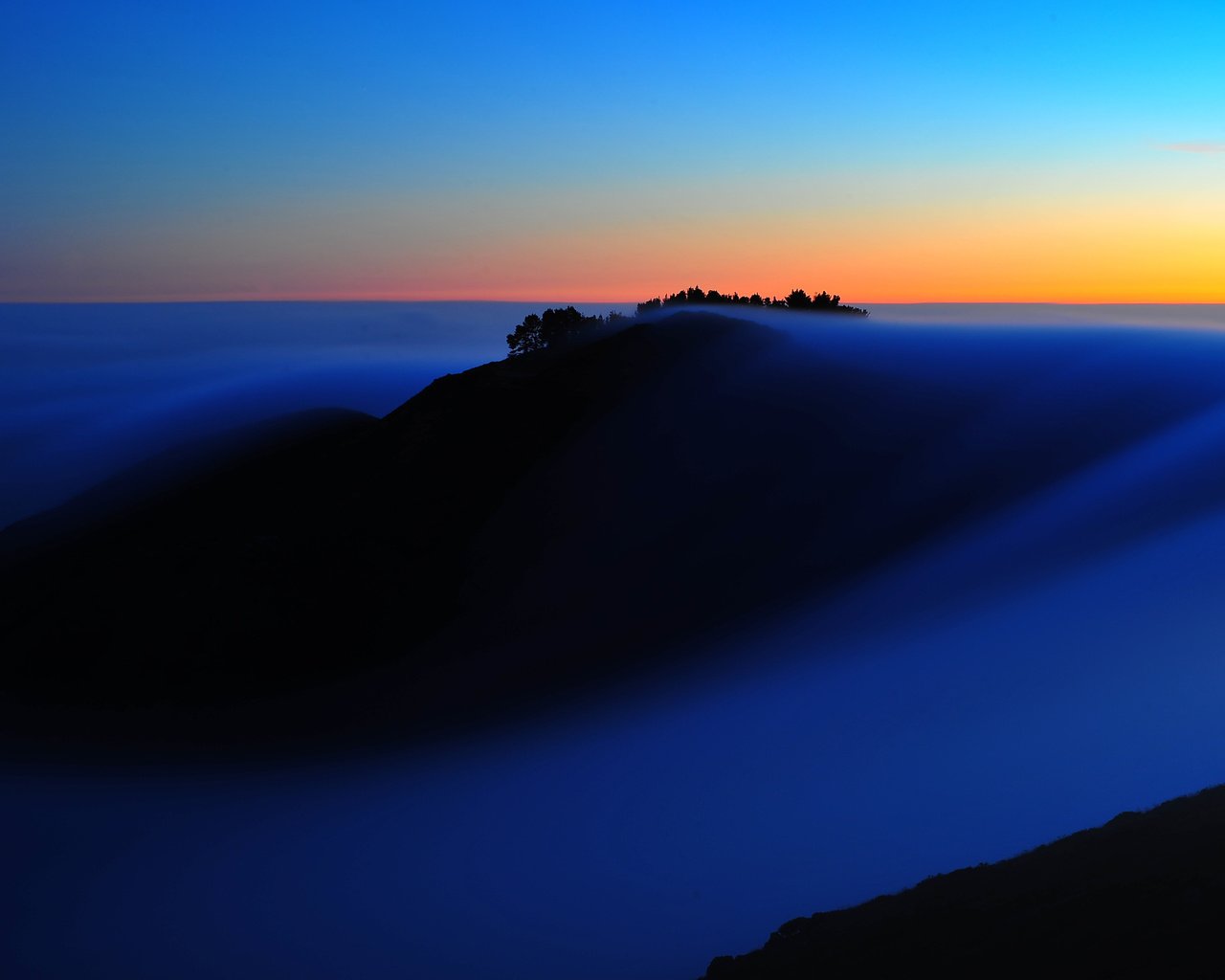 Обои горы, природа, утро, туман, mountains, nature, morning, fog разрешение 2560x1600 Загрузить
