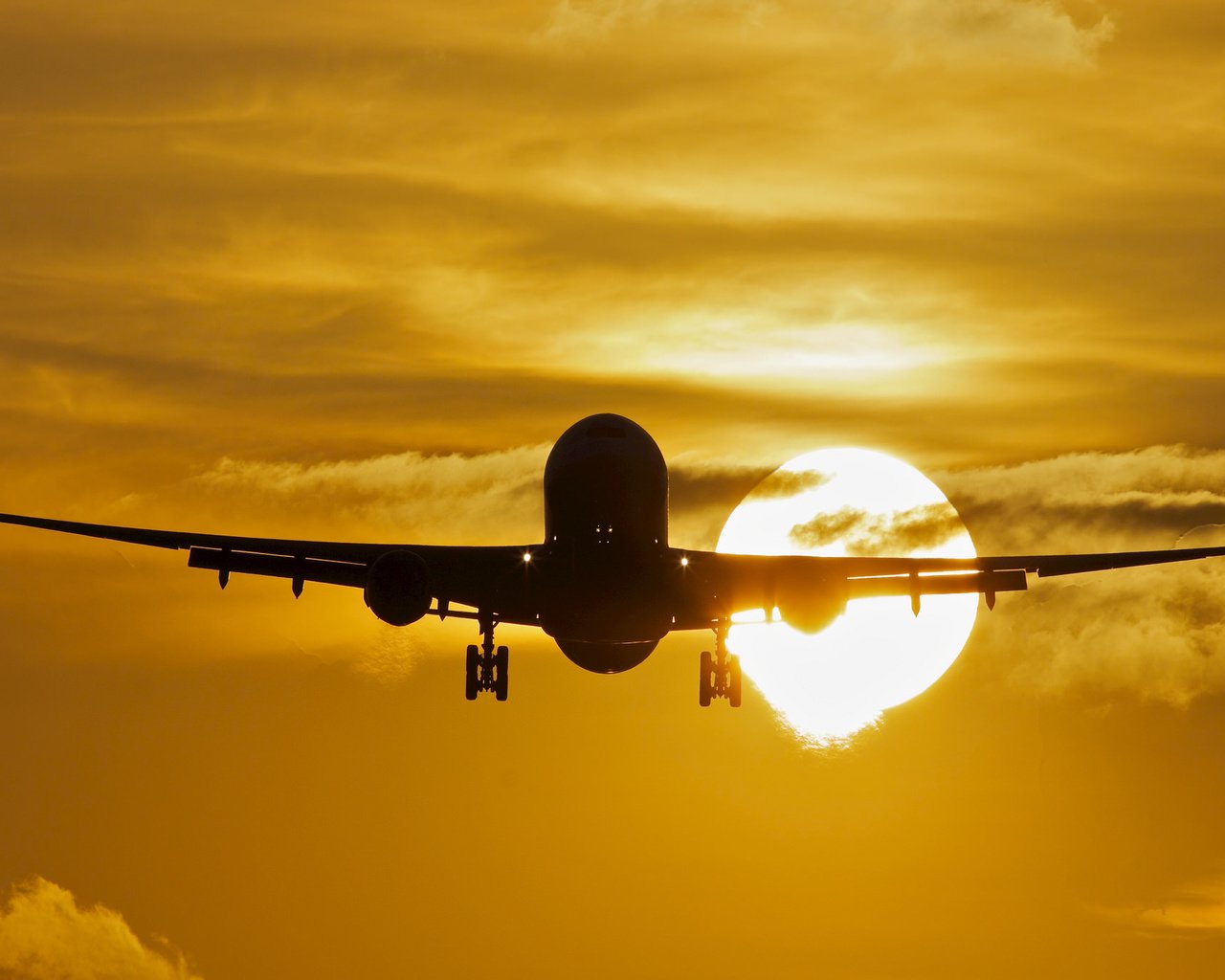 Обои солнце, самолет, airbus, a330, пассажирский, the sun, the plane, passenger разрешение 2048x1365 Загрузить