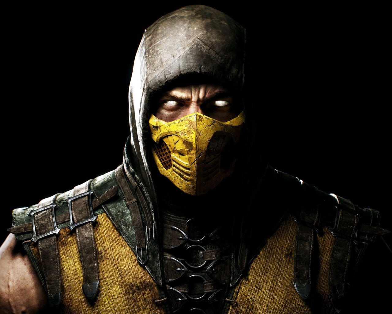 Обои маска, игра, костюм, смертельная битва, скорпион, дичь, mask, the game, costume, mortal kombat, scorpio, game разрешение 4000x2657 Загрузить