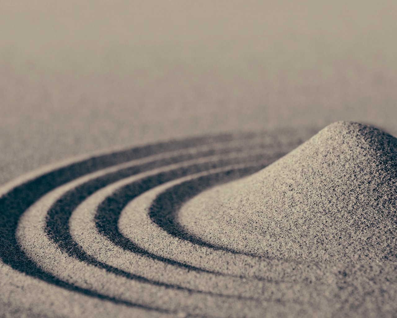 Обои песок, узоры, круги, горка, геометрическое произведение из сухого песка, sand, patterns, circles, slide, the geometric product of dry sand разрешение 2560x1600 Загрузить