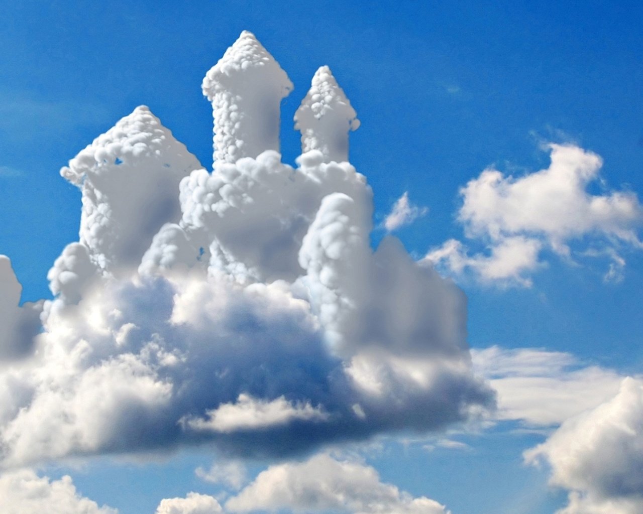 Обои небо, облачный замок, the sky, cloud castle разрешение 2560x1600 Загрузить