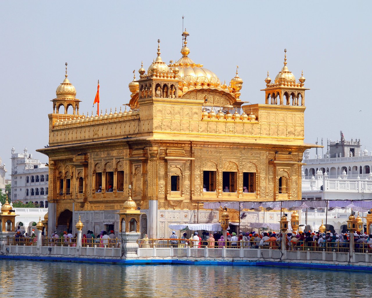 Обои храм, индия, амритсар, пенджаб, хармандир-сахиб, золотой храм, temple, india, amritsar, punjab, golden sahib, golden temple разрешение 5184x3456 Загрузить