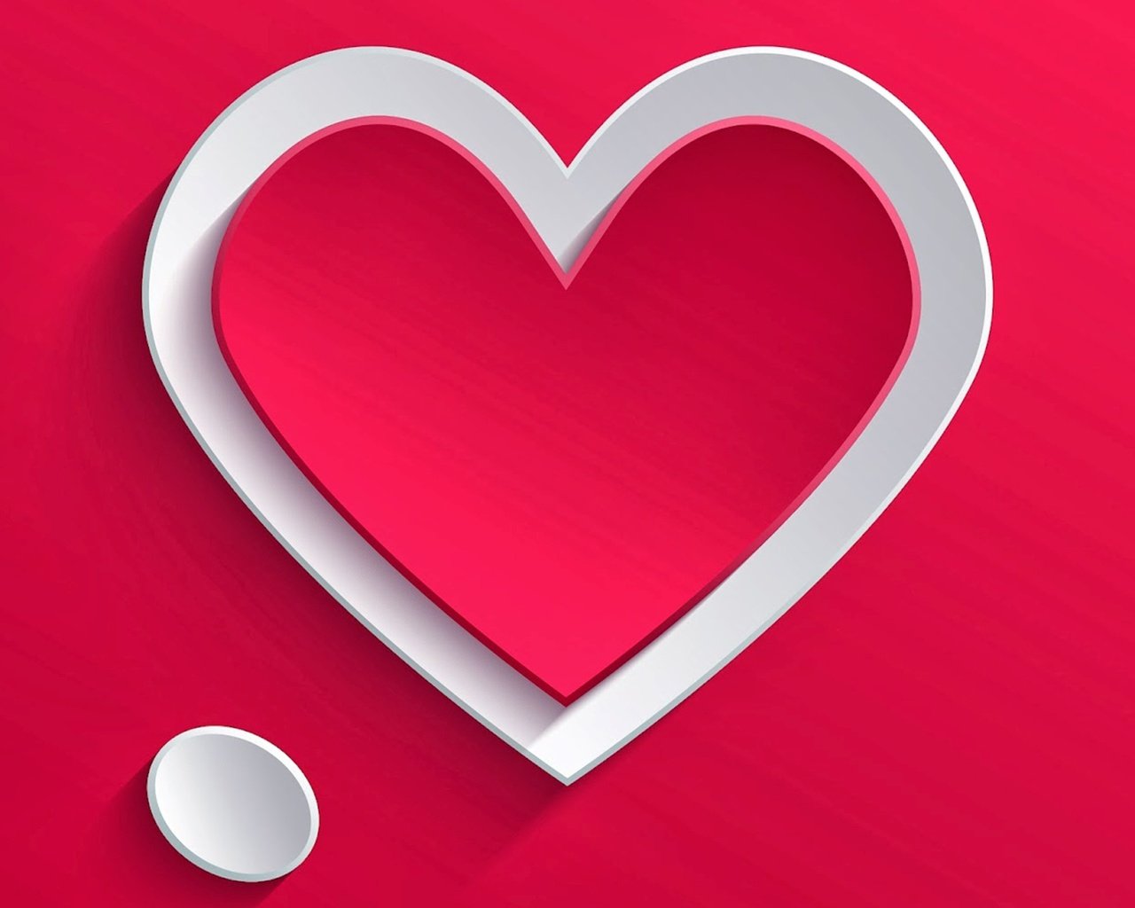 Обои сердце, любовь, объем, сердечки, красный фон, аппликация, heart, love, the volume, hearts, red background, applique разрешение 1920x1200 Загрузить