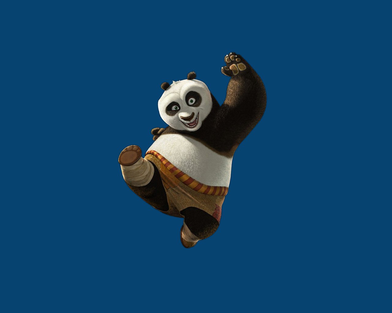 Обои панда, синий фон, «кунг-фу панда», panda, blue background, "kung fu panda" разрешение 1920x1200 Загрузить