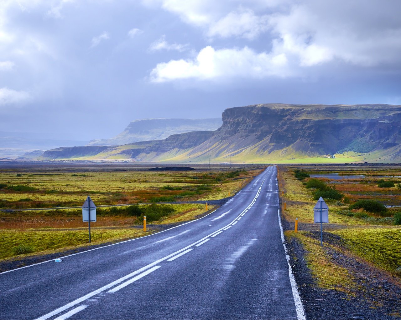 Обои небо, дорога, горы, поля, the sky, road, mountains, field разрешение 3840x2345 Загрузить