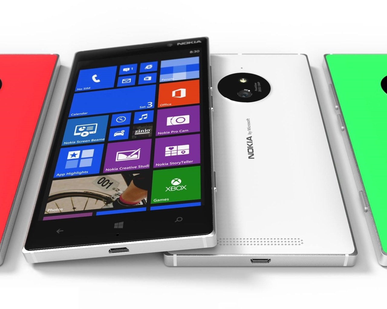 Обои concept, смартфон, nokia lumia 830, линейка, windows phone 81, цветовая палитра, smartphone, line, color palette разрешение 1920x1274 Загрузить