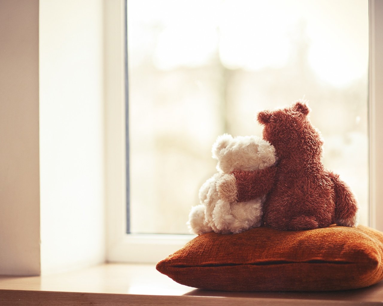 Обои мишки, игрушки, окно, подушка, мягкие, bears, toys, window, pillow, soft разрешение 4256x2832 Загрузить