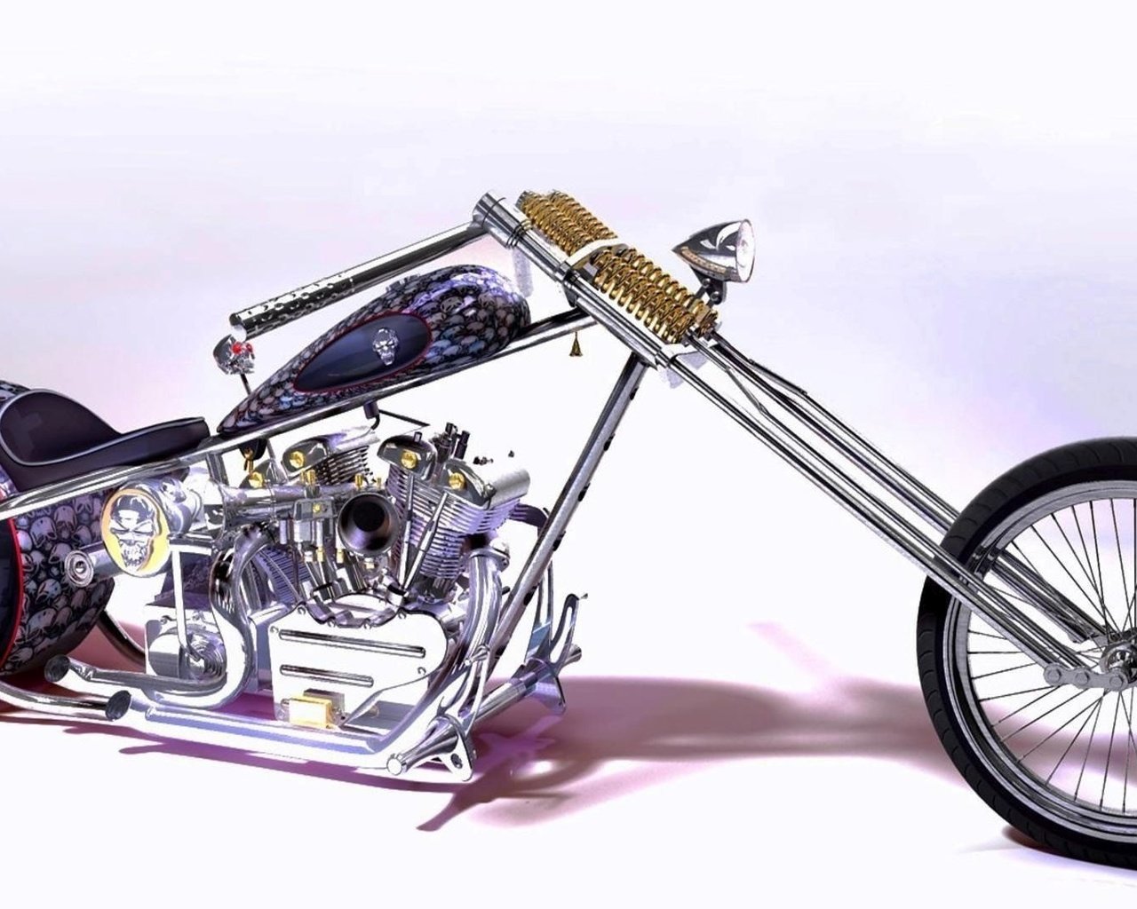 Обои мотоцикл, мясорубка, motorcycle, chopper разрешение 1920x1080 Загрузить