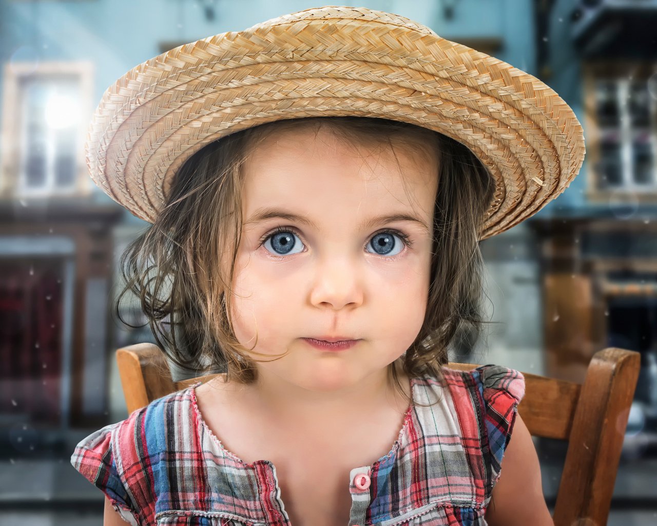 Обои портрет, взгляд, дети, девочка, шляпа, portrait, look, children, girl, hat разрешение 2000x1335 Загрузить