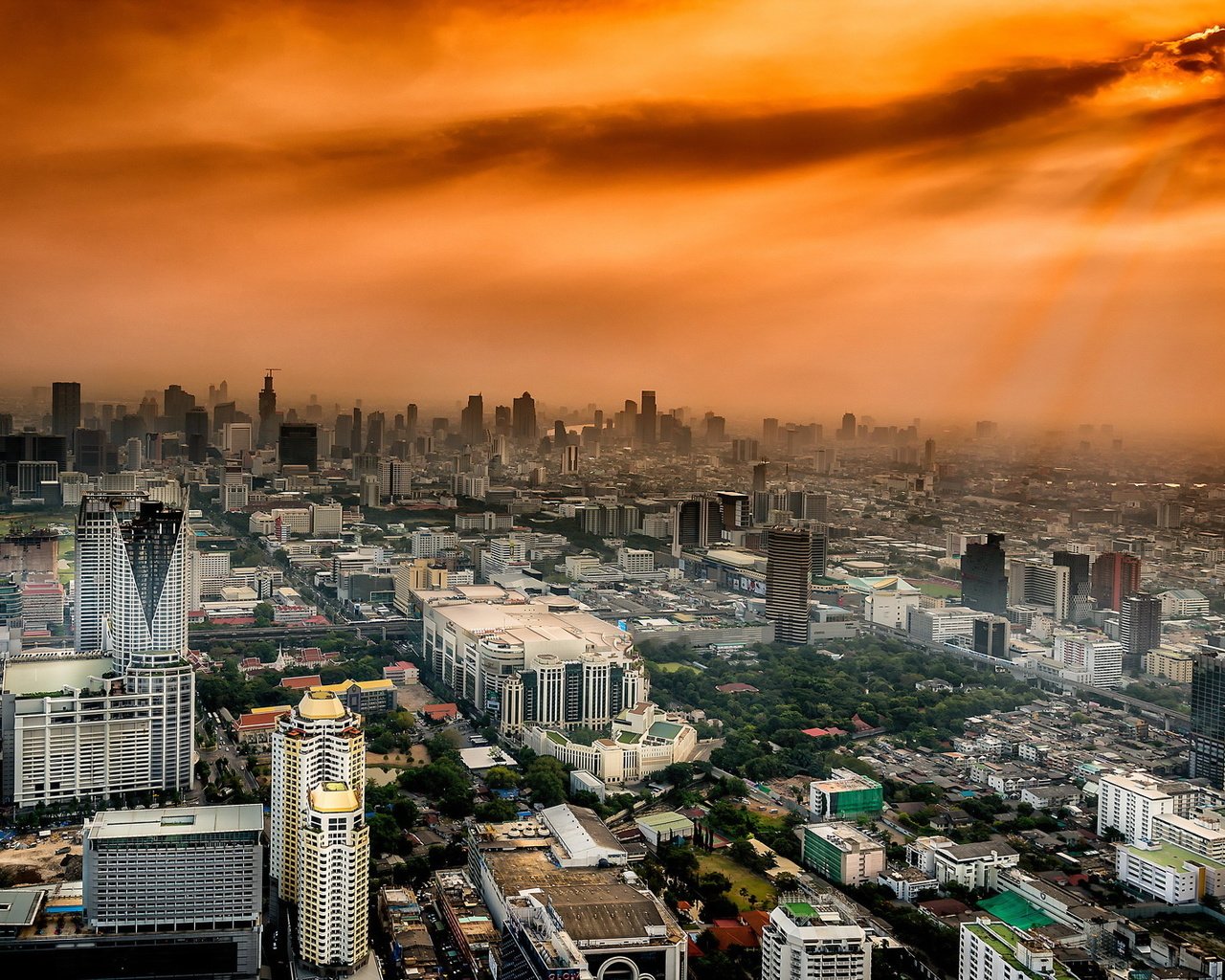 Обои город, архитектура, таиланд, бангкок, the city, architecture, thailand, bangkok разрешение 2048x1141 Загрузить