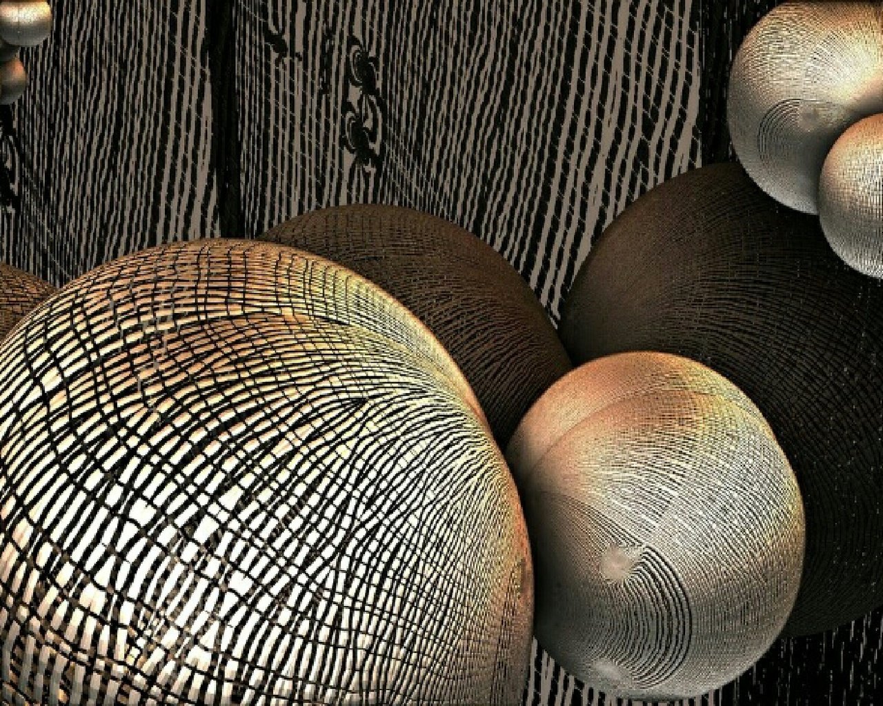 Обои шары, абстракция, 3д, balls, abstraction, 3d разрешение 1920x1200 Загрузить