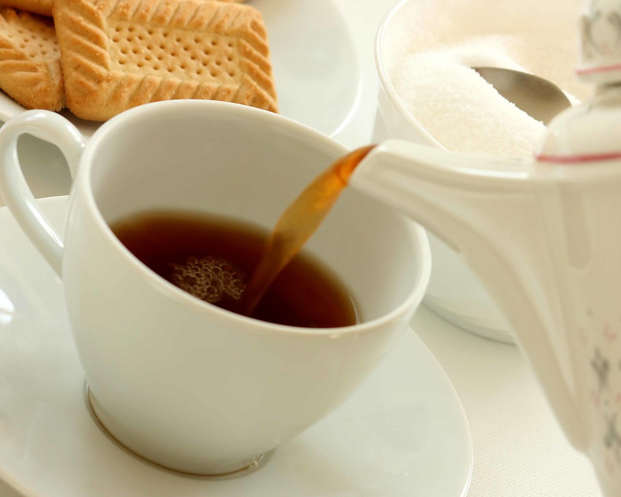 Обои чашка, чай, сахар, печенье, доброе утро, cup, tea, sugar, cookies, good morning разрешение 3888x2592 Загрузить