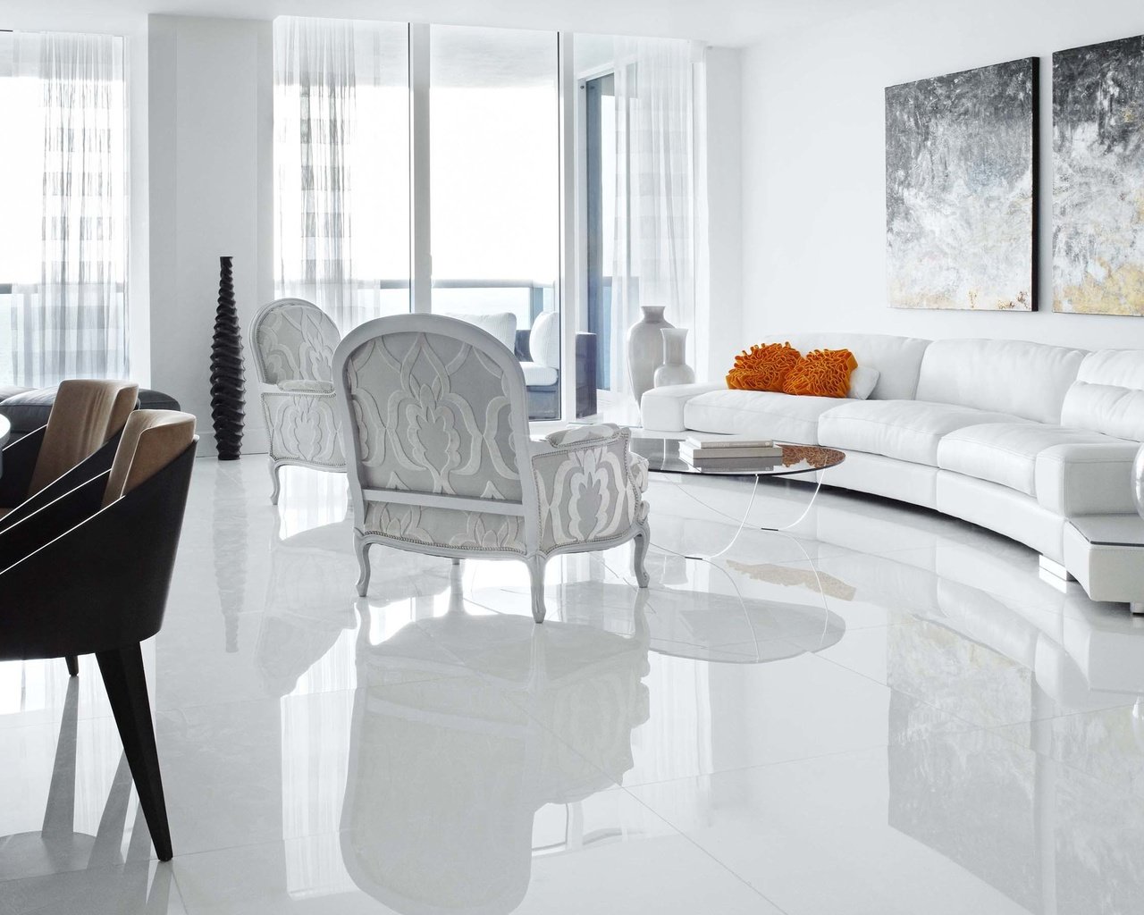 Обои стиль, интерьер, дизайн, гостиная, style, interior, design, living room разрешение 2880x1800 Загрузить