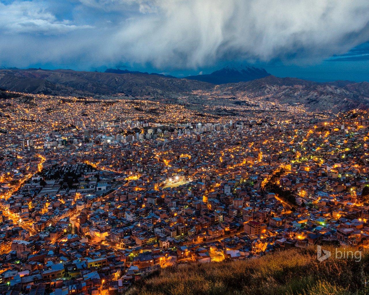 Обои город, боливия, bing, ла-пас, the city, bolivia, la paz разрешение 1920x1200 Загрузить