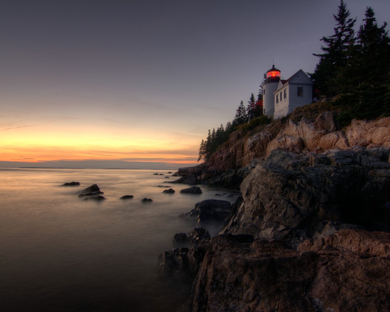 Обои скалы, пейзаж, море, маяк, bass harbor head lighthouse, acadia national park, rocks, landscape, sea, lighthouse разрешение 4317x2866 Загрузить