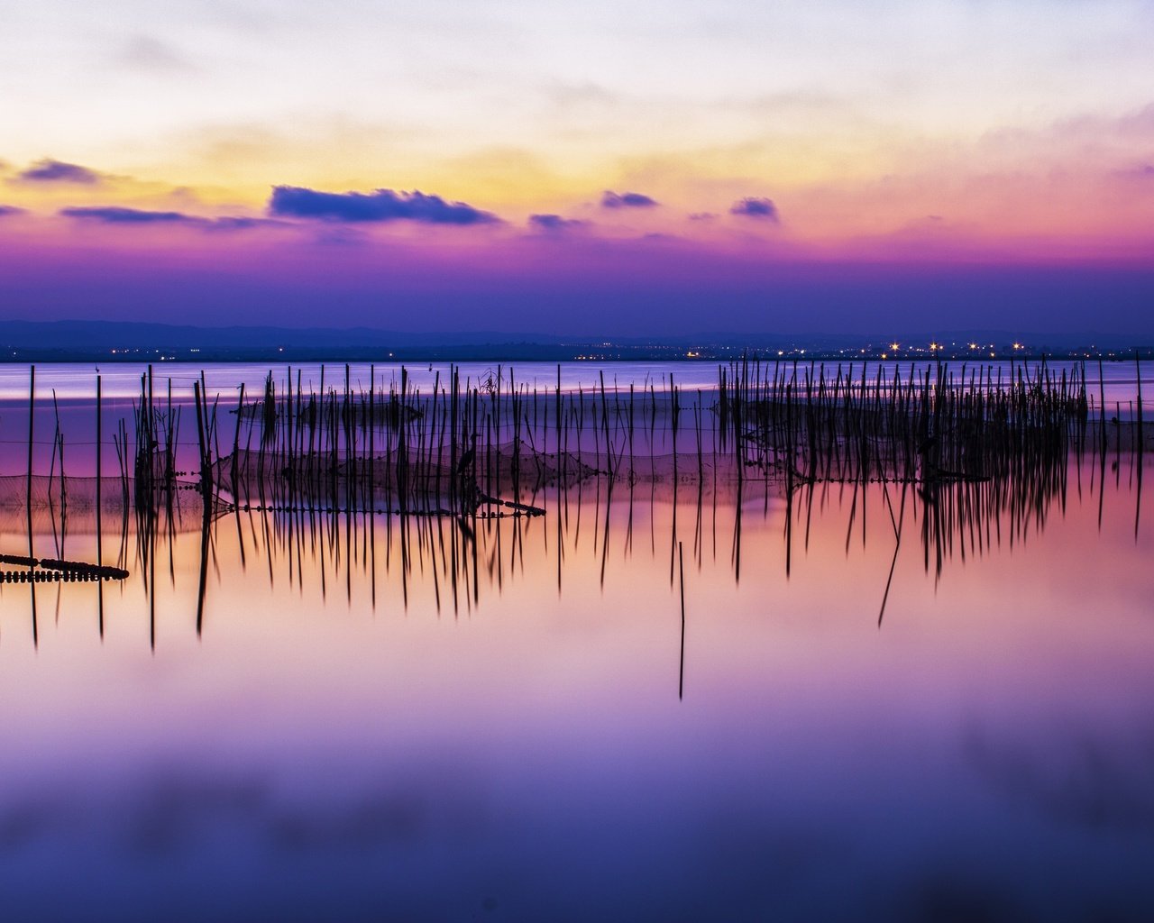 Обои вечер, озеро, закат, отражение, the evening, lake, sunset, reflection разрешение 2583x1722 Загрузить