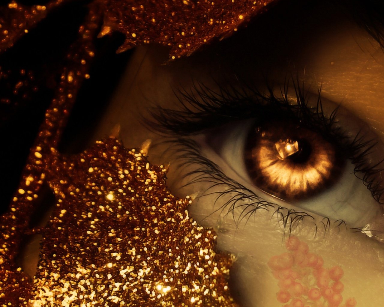 Обои глаза, глазок, фантазии, photomanipulation, золотая, голден, сверкание, eyes, eye, fantasy, gold, golden, sparkle разрешение 2560x1600 Загрузить