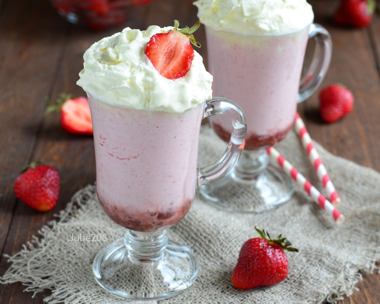 Обои клубника, сливки, десерт, strawberry, cream, dessert разрешение 3000x1913 Загрузить