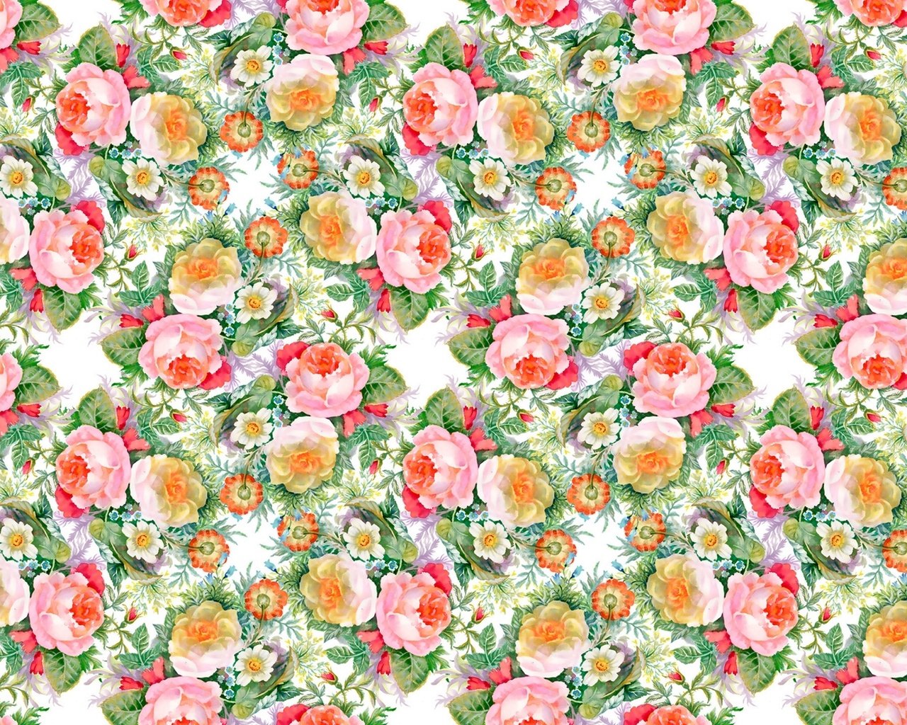 Обои цветы, бутоны, узор, розы, букет, flowers, buds, pattern, roses, bouquet разрешение 1920x1280 Загрузить