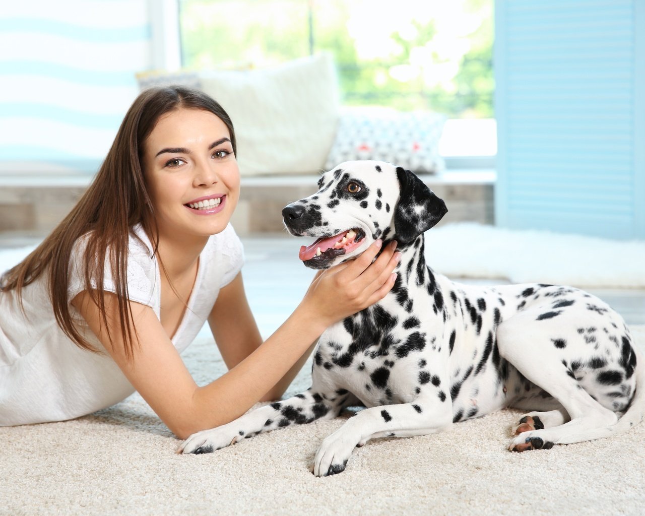 Обои девушка, улыбка, собака, далматин, cобака, dog-dalmatian-sobaka-dalmatin.jpg далматин, girl, smile, dog, dalmatian, dog-dalmatian-sobaka-dalmatin.jpg dalmatian разрешение 5648x3840 Загрузить