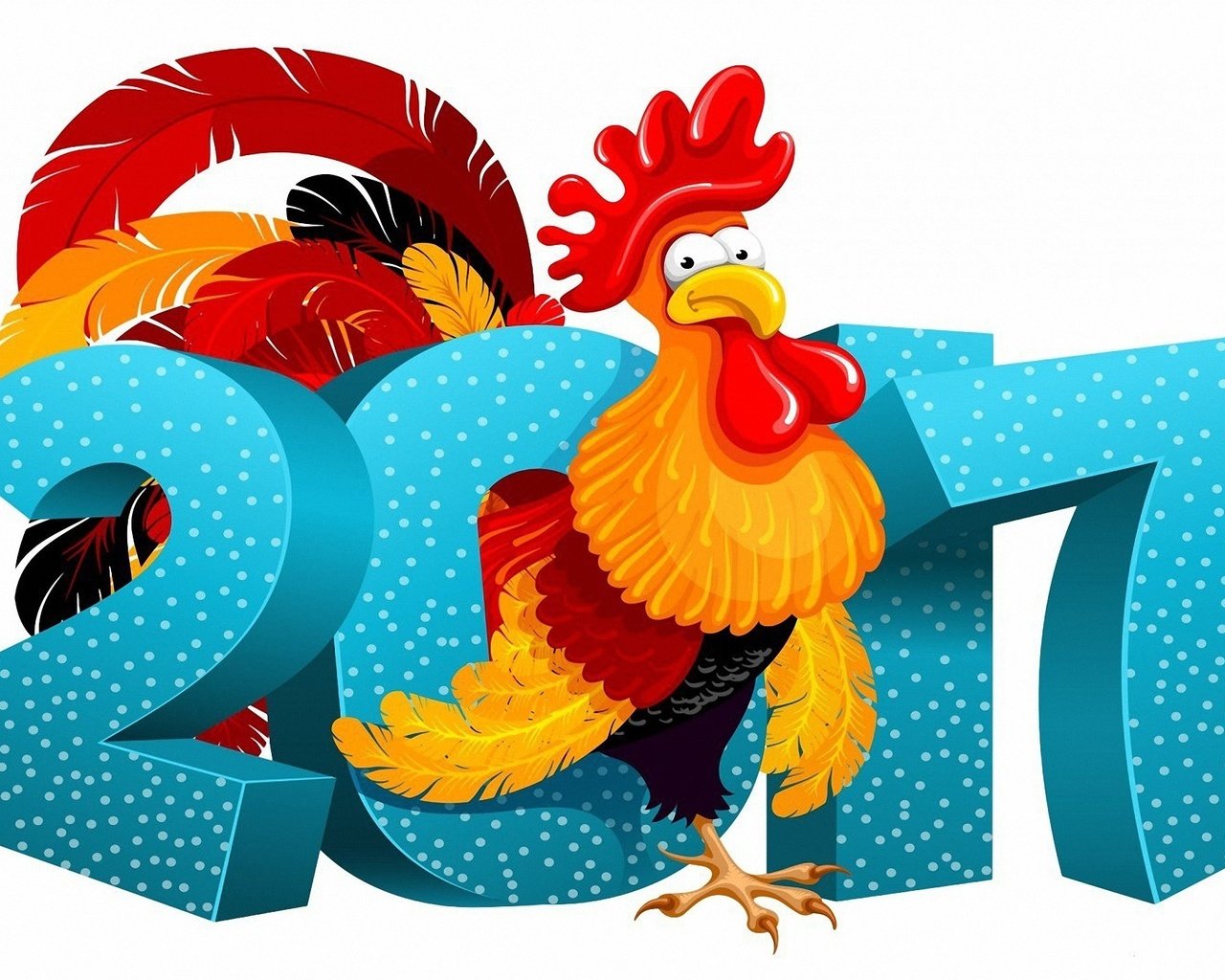 Обои новый год, петух, 2017, new year, cock разрешение 2560x1440 Загрузить