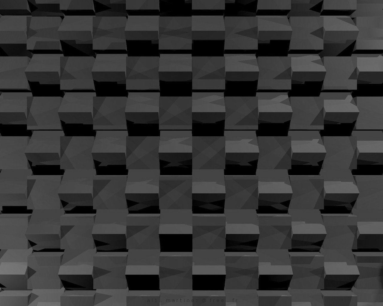 Обои чёрно-белое, минимализм, куб, 3д, шаблон, цифровое искусство, монохромный, абстрактные, black and white, minimalism, cube, 3d, template, digital art, monochrome, abstract разрешение 1920x1080 Загрузить