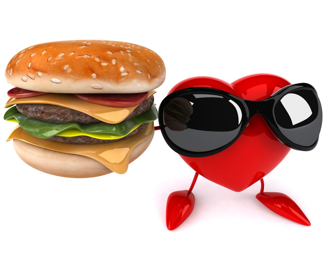 Обои сердце, сердечка, рендеринг, гамбургер, юмор, солнечные очки, 3d art, ренденринг, чизбургер, солнцезащитные очки, забавная, funny, heart, rendering, hamburger, humor, sunglasses, cheeseburger разрешение 6000x4000 Загрузить