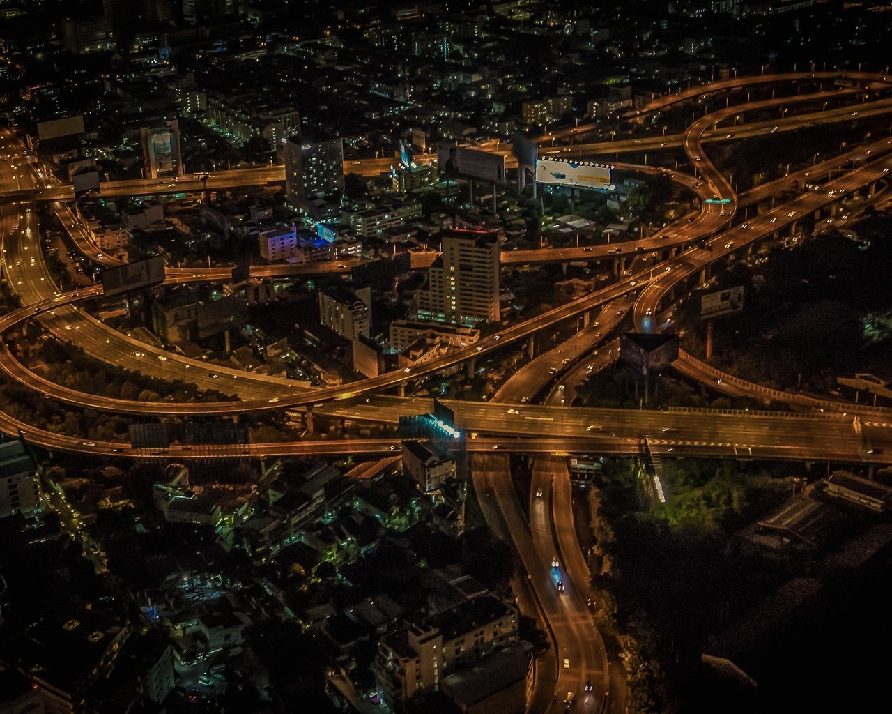 Обои ночь, огни, панорама, таиланд, бангкок, night, lights, panorama, thailand, bangkok разрешение 2048x1339 Загрузить