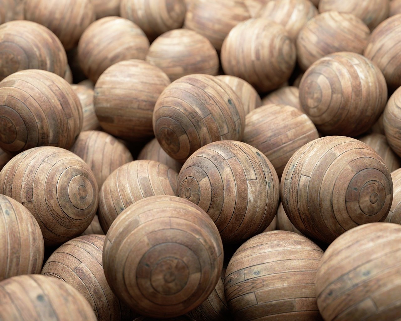 Обои дерево, шары, текстура, шарики, деревянные шары, tree, balls, texture, wooden balls разрешение 2880x1800 Загрузить