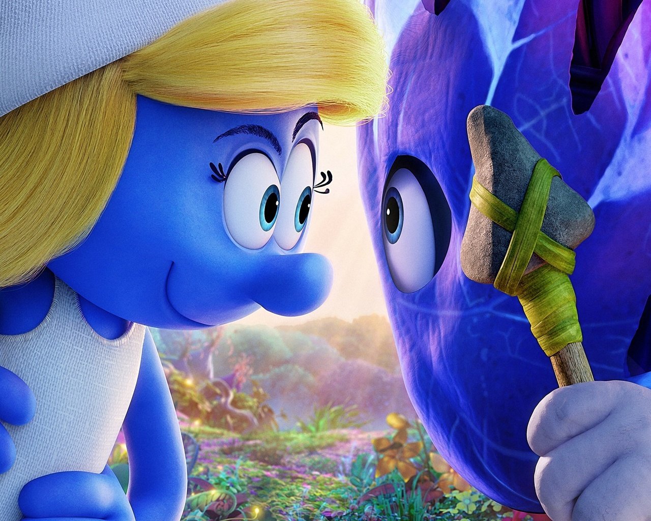 Обои воин, копье, чиби, smurfs 3 the lost village, warrior, spear, chibi разрешение 2880x1770 Загрузить