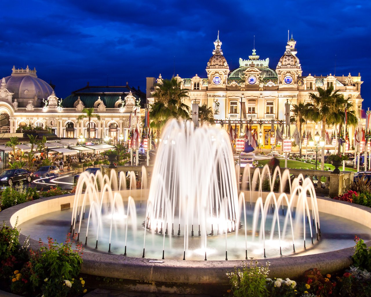 Обои фонтан, здание, опера, монако, монте-карло, fountain, the building, opera, monaco, monte carlo разрешение 3750x2500 Загрузить