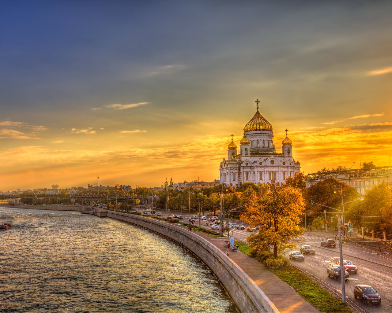 Обои закат, москва, россия, церковь, храм христа спасителя, sunset, moscow, russia, church, the cathedral of christ the savior разрешение 3500x2328 Загрузить