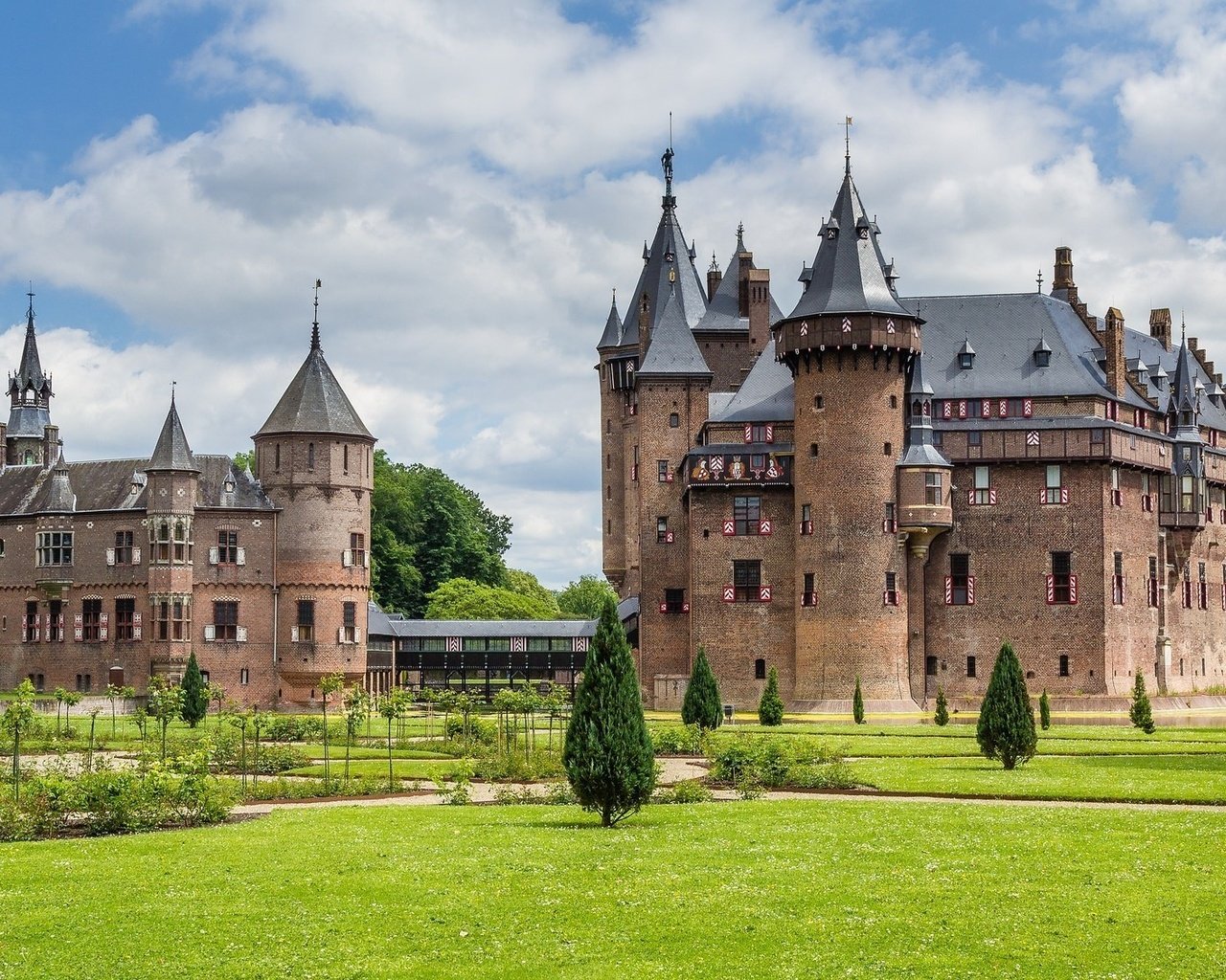 Обои парк, замок, нидерланды, замок де хаар, de haar castle, park, castle, netherlands, castle de haar разрешение 2048x1130 Загрузить