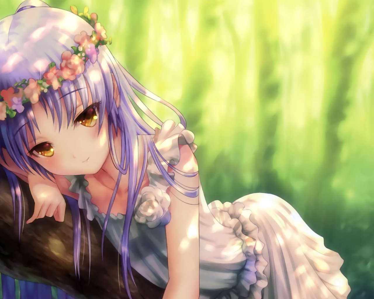 Обои цветы, арт, девушка, платье, аниме, flowers, art, girl, dress, anime разрешение 1920x1200 Загрузить