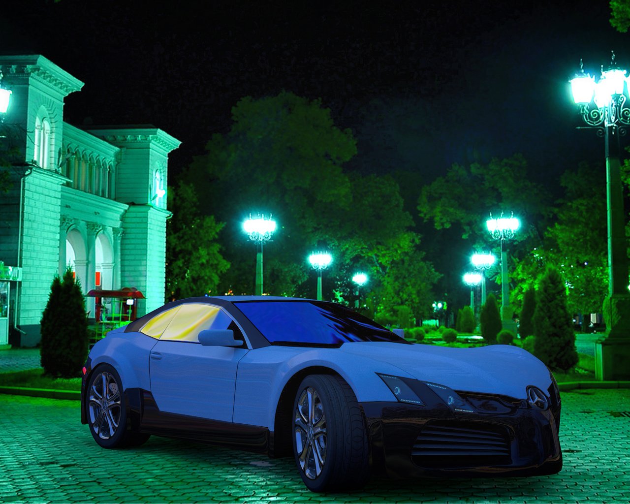 Обои ночь, город, hd, 3д, концепт, мерседес, кисловодск, night, the city, 3d, the concept, mercedes, kislovodsk разрешение 3072x1728 Загрузить