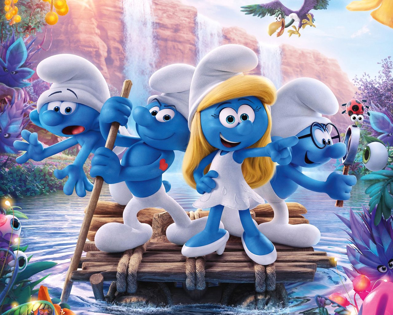 Обои персонажи, смурфики, смурфетта, characters, the smurfs, smurfette разрешение 2067x1582 Загрузить