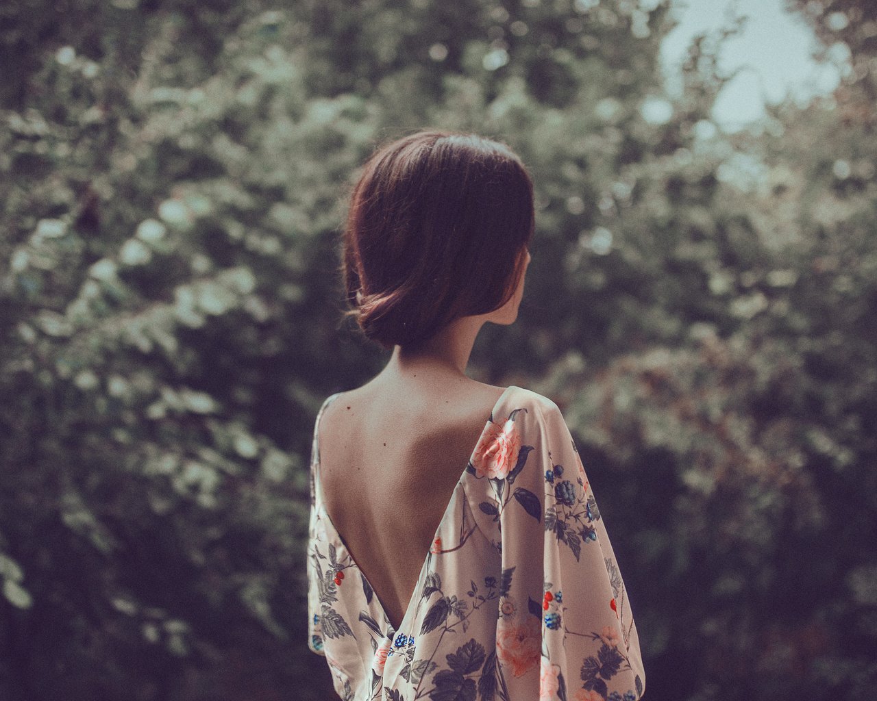 Обои природа, девушка, платье, спина, волосы, mara saiz, nature, girl, dress, back, hair разрешение 2048x1365 Загрузить