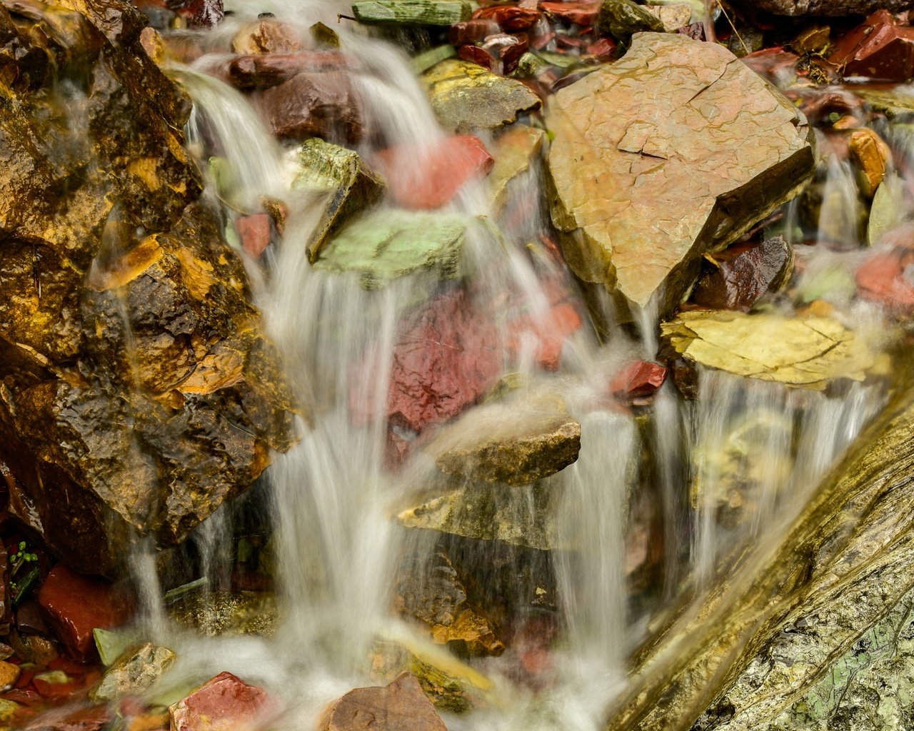 Обои вода, природа, камни, ручей, краски, water, nature, stones, stream, paint разрешение 4912x3264 Загрузить
