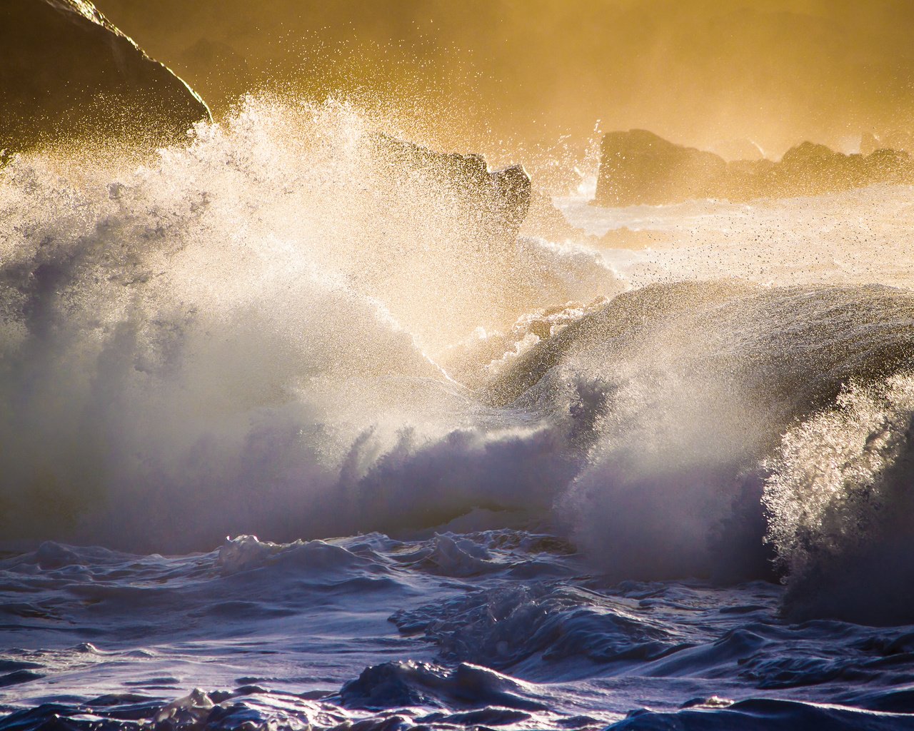 Обои природа, волны, море, побережье, шторм, гаваи, oahu's north shore, nature, wave, sea, coast, storm, hawaii разрешение 3360x2100 Загрузить