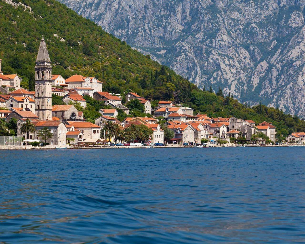 Обои горы, море, город, побережье, дома, черногория, пераст, mountains, sea, the city, coast, home, montenegro, perast разрешение 5616x3744 Загрузить