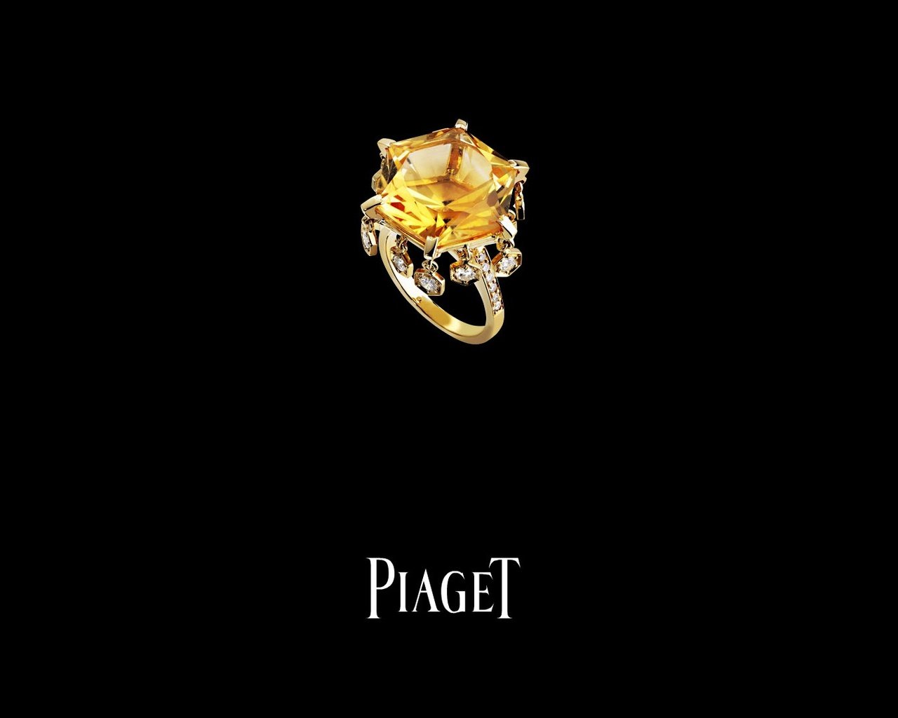 Обои камень, кольцо, черный фон, золото, украшение, piaget, цитрин, stone, ring, black background, gold, decoration разрешение 1920x1080 Загрузить